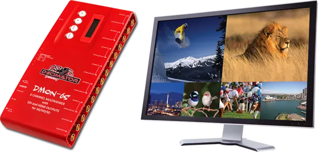 Decimator DMON-6S 6 Channel Multi-Viewer med HDMI & SDI 