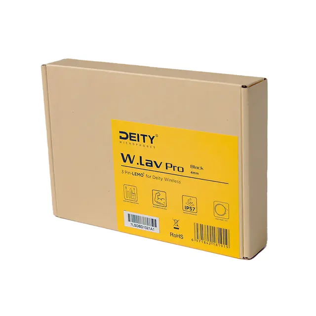 Deity W.Lav Pro 3 Pin Lemo Black 