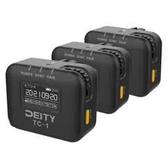 Deity TC-1 Timecode device 3 Pakk 3x Tidskode sender/mottager og kabler