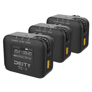 Deity TC-1 Timecode device 3 Pakk 3x Tidskode sender/mottager og kabler