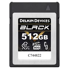 Delkin 512GB CFexpress 4.0 Type B Black 512GB. R3700/W3000 -  VPG800