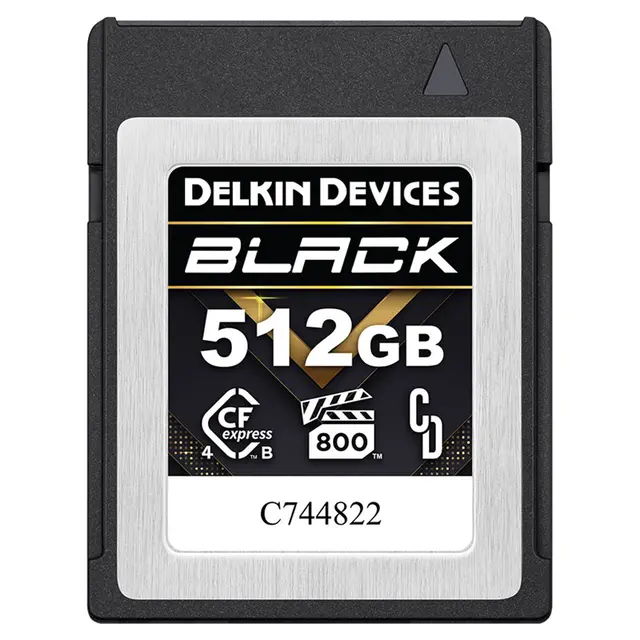 Delkin 512GB CFexpress 4.0 Type B Black 512GB. R3700/W3000 -  VPG800 
