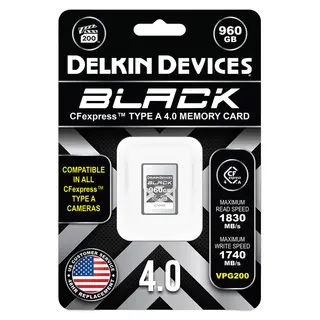 Delkin CFexpress A Black VPG200 960GB 960GB. R1830/W1740 -  Type A