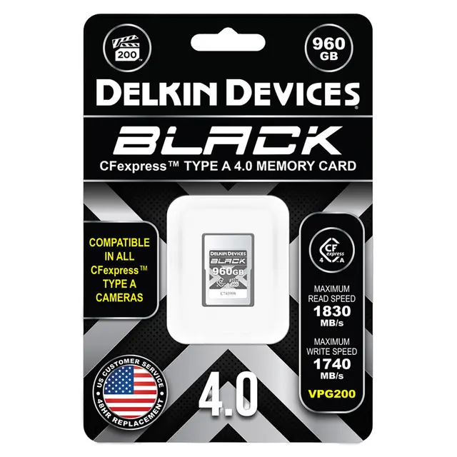 Delkin CFexpress A Black VPG200 960GB 960GB. R1830/W1740 -  Type A 