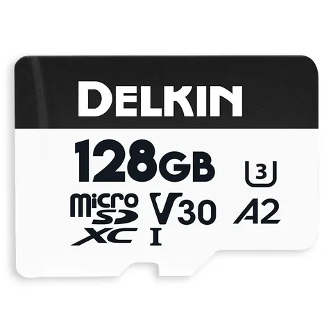 Delkin microSDXC Trail Cam Hyperspeed 128GB. R195/W160 (V30)