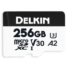 Delkin microSDXC Trail Cam Hyperspeed 256GB. R195/W160 (V30)
