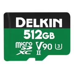 Delkin microSD Power 2000x UHS-II 512GB 512GB. R300/W250 (V90)
