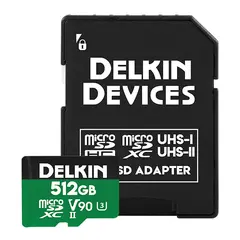 Delkin microSD Power 2000x UHS-II 512GB 512GB. R300/W250 (V90)
