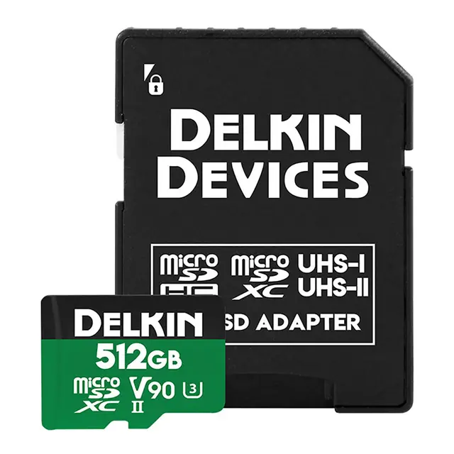 Delkin microSD Power 2000x UHS-II 512GB 512GB. R300/W250 (V90) 