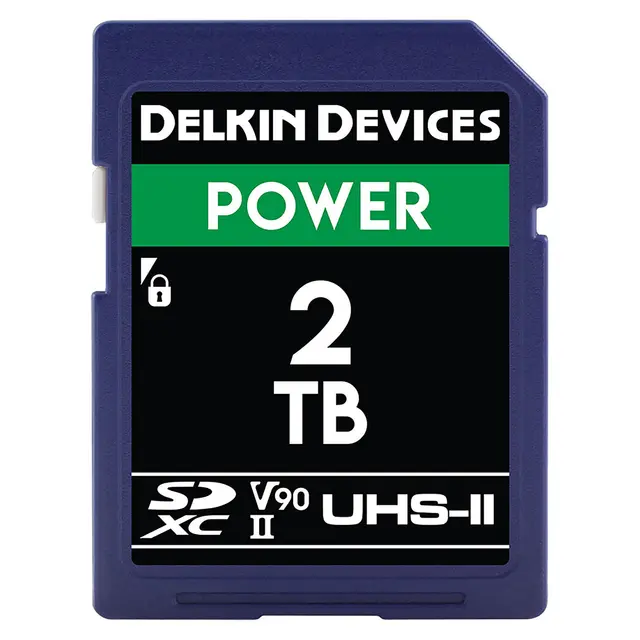Delkin SDXC Power 2000X UHS-II U3 2TB 2TB. R300/W250 (V90) 