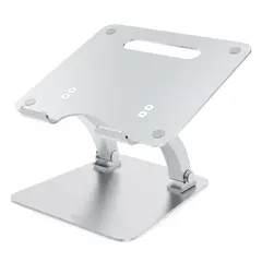 DESIRE2 Laptopstativ Dual Pivot Riser Justerbar Aluminium Sølv