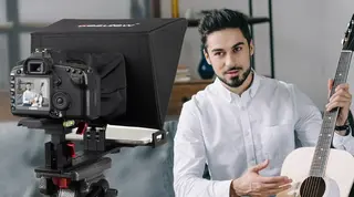 Desview T12 Foldbar Teleprompter Til Smartphone/tablet