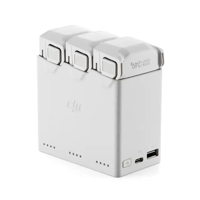 DJI Mini 3/4 Pro Two-Way Charging Hub Ladehub med plass til 3 batterier 