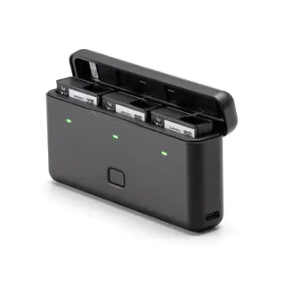 DJI Action Multifunctional Battery Case Lader for 3 batterier Action 3 + 4