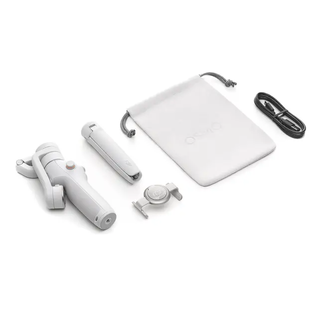 DJI Osmo Mobile 6 Platinum Grey Gimbal for smarttelefon. Grå 