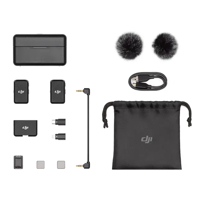 DJI Mic 2 sendere, 1 mottaker 