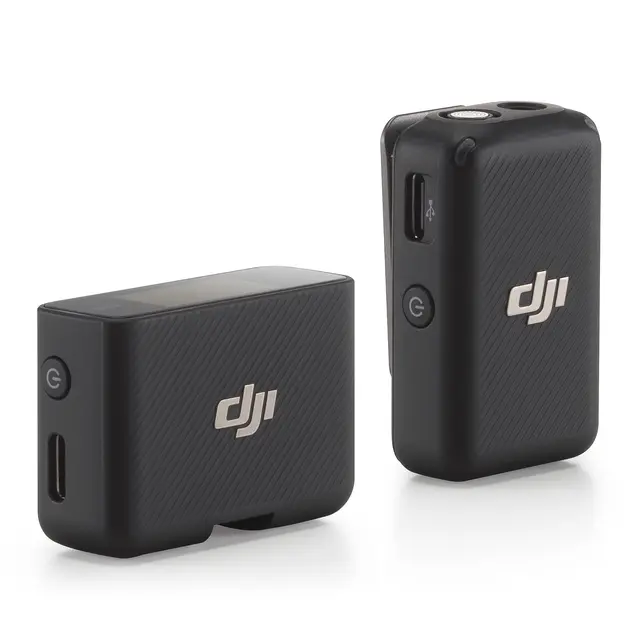 DJI Mic (1 TX + 1 RX) 1 sender, 1 mottaker 