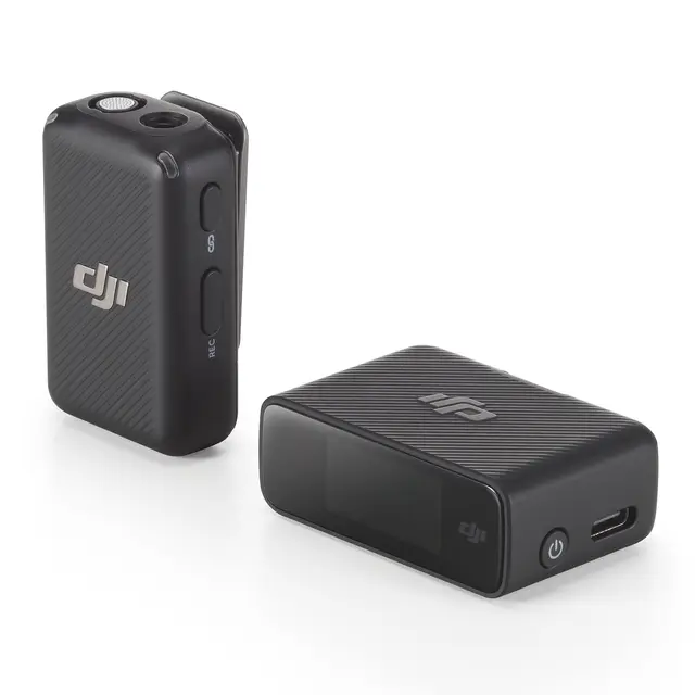 DJI Mic (1 TX + 1 RX) 1 sender, 1 mottaker 
