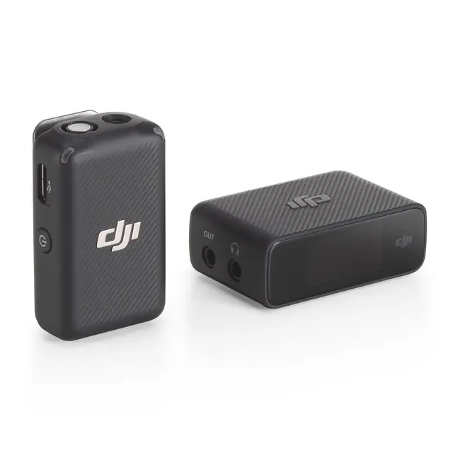 DJI Mic (1 TX + 1 RX) 1 sender, 1 mottaker 