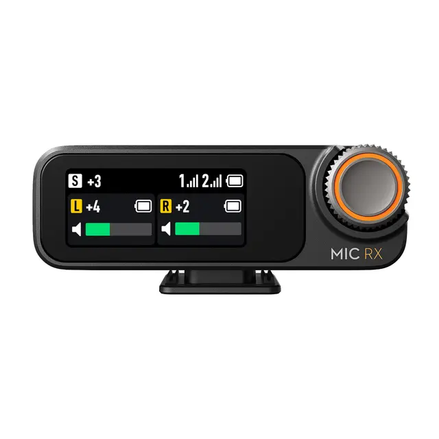 DJI Mic 2 (2 TX + 1 RX + Charging Case) 2 Mic/Sendere, 1 mottaker og ladeetui 