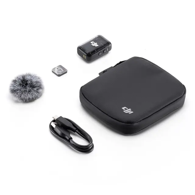 DJI Mic 2 Transmitter (1TX Shadow Black) 1 Mikrofon/Sender. Sort 