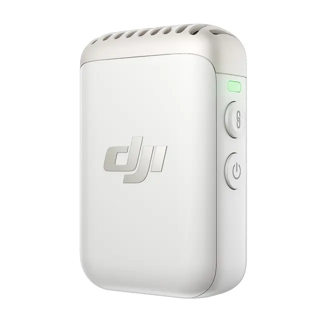 DJI Mic 2 (1 TX, Platinum White) 1 Mikrofon/Sender. Hvit 