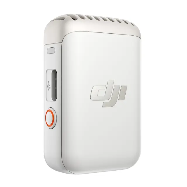 DJI Mic 2 (1 TX, Platinum White) 1 Mikrofon/Sender. Hvit 