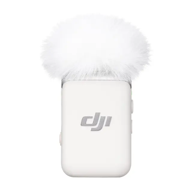 DJI Mic 2 (1 TX, Platinum White) 1 Mikrofon/Sender. Hvit 