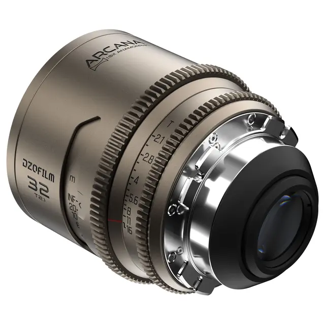 DZOFilm Arcana 32mm T2.1 FF Prime 1.5x Anamorphic. ARRI PL. Titanium 