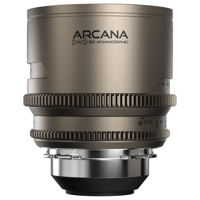 DZOFilm Arcana 45mm T2.1 FF Prime 1.5x Anamorphic. ARRI PL. Titanium 
