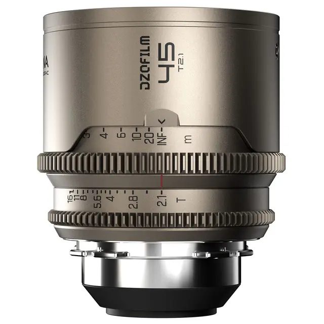 DZOFilm Arcana 45mm T2.1 FF Prime 1.5x Anamorphic. ARRI PL. Titanium 