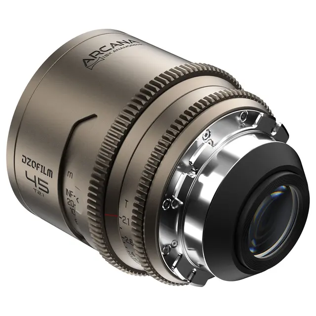 DZOFilm Arcana 45mm T2.1 FF Prime 1.5x Anamorphic. ARRI PL. Titanium 