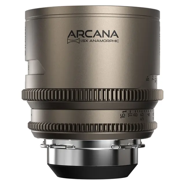 DZOFilm Arcana 75mm T2.1 FF Prime 1.5x Anamorphic. ARRI PL. Titanium 