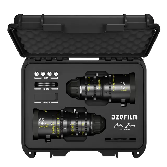 DZOFilm Arles Zoom 25-75/65-180mm T2.6 Kit med Hardcase. PL 