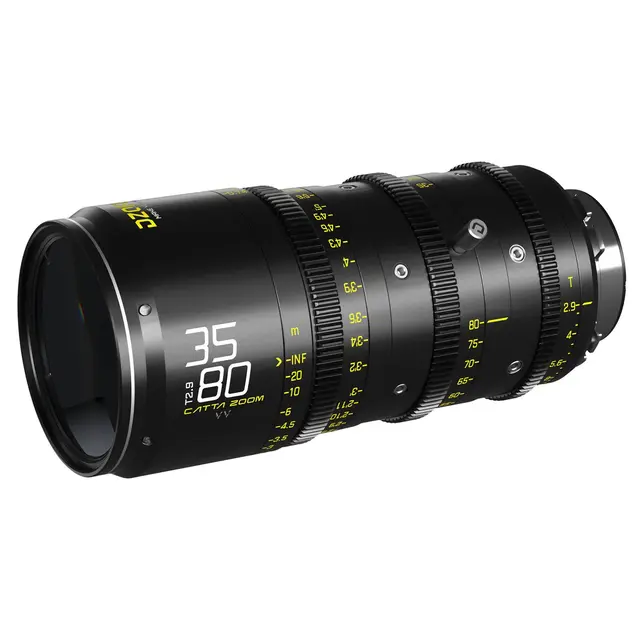 DZOFilm Catta Ace FF Zoom 35-80mm T2.9 PL-mount Cine Objektiv. Sort 