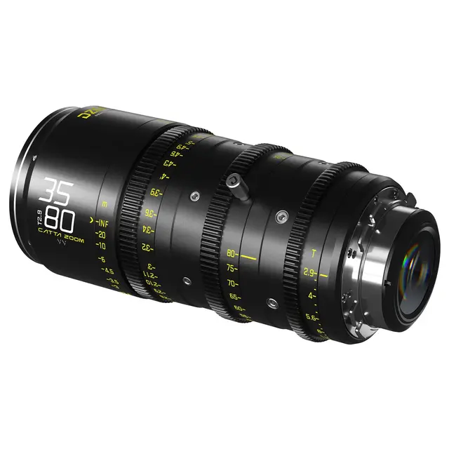 DZOFilm Catta Ace FF Zoom 35-80mm T2.9 PL-mount Cine Objektiv. Sort 