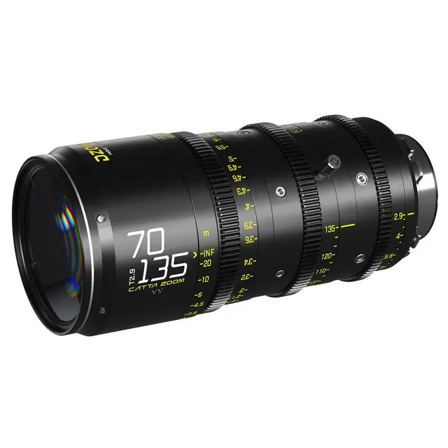 DZOFilm Catta Ace FF Zoom 70-135mm T2.9 PL & EF Mount Cine Objektiv. Sort 