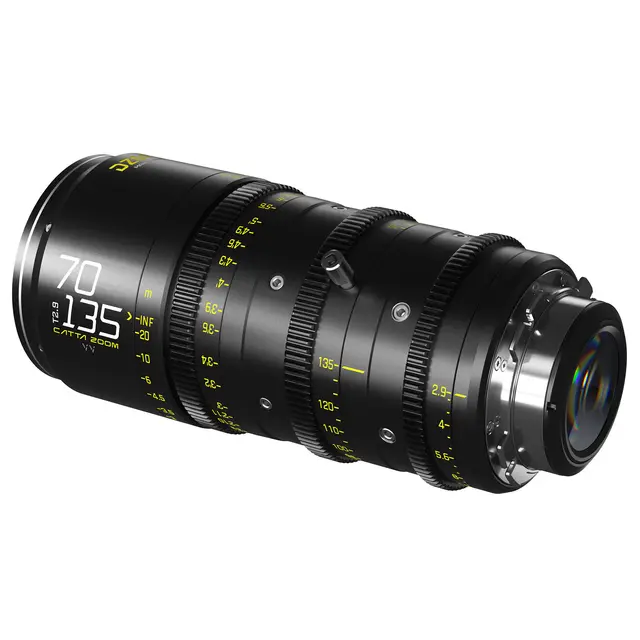 DZOFilm Catta Ace FF Zoom 70-135mm T2.9 PL & EF Mount Cine Objektiv. Sort 