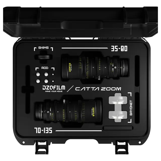 DZOFilm Catta FF 2-Lens Zoom Bundle T2.9 35-80mm/70-135mm. E-Mount. 