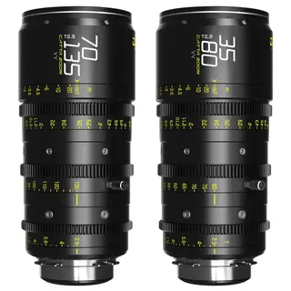 DZOFilm Catta Ace FF Zoom Bundle T2.9 EF & PL Mount 35-80mm/70-135mm. Sort