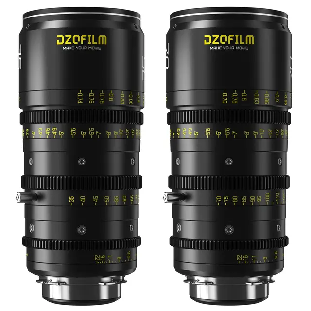 DZOFilm Catta Ace FF Zoom Bundle T2.9 EF & PL Mount 35-80mm/70-135mm. Sort 