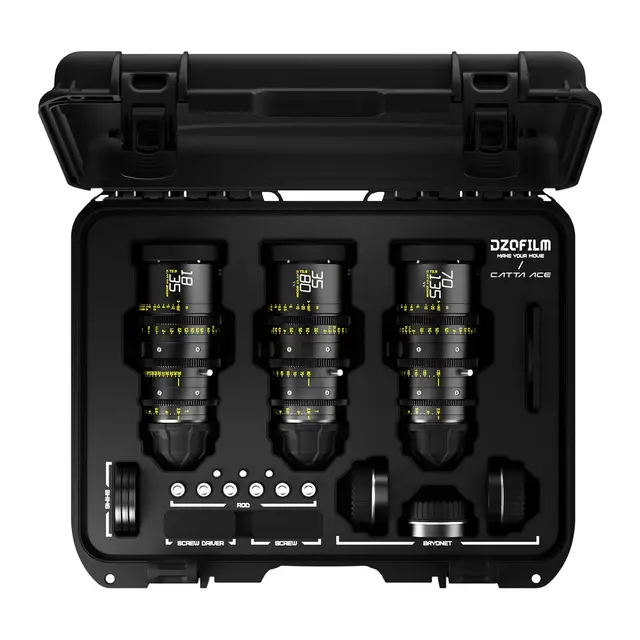 DZOFilm Catta FF 3-Lens Zoom Bundle T2.9 18-35mm/35-80mm/70-135mm. EF & PL Mount. 