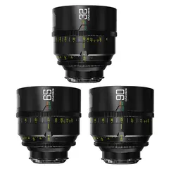 DZOFilm Gnosis 32, 65, 90mm T2.8 Macro M 3-Pack LPL med PL & EF Mounts