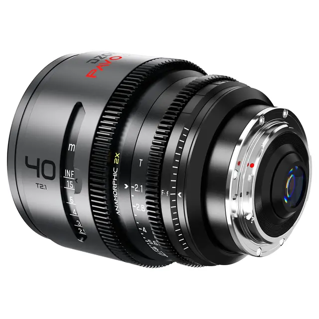 DZOFilm PAVO 40mm T2.1 2x Anamorphic PL/EF-mount. Neutral Coating 