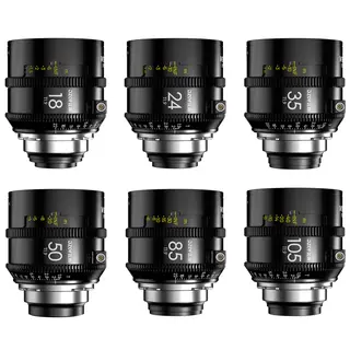 DZOFilm Vespid2 T1.9 Prime 6-Lens Kit PL 18, 24, 35, 50, 85 og 105mm. Hardcase