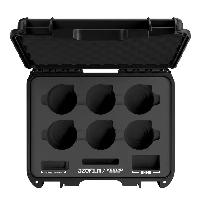 DZOFilm Vespid2 T1.9 Prime 6-Lens Kit PL 18, 24, 35, 50, 85 og 105mm. Hardcase 