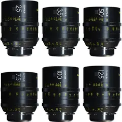 DZOFilm Vespid 6-Lens Kit A EF &amp; PL 25, 35, 50, 75, 100, og 125mm