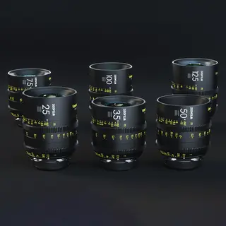 DZOFilm Vespid 6-Lens Kit A EF &amp; PL 25, 35, 50, 75, 100, og 125mm