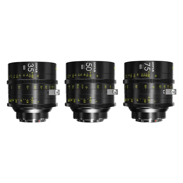 DZOFilm Vespid Cyber Full Frame 3-Lens PL & EF Mounts 35mm, 50mm & 75mm T2.1 