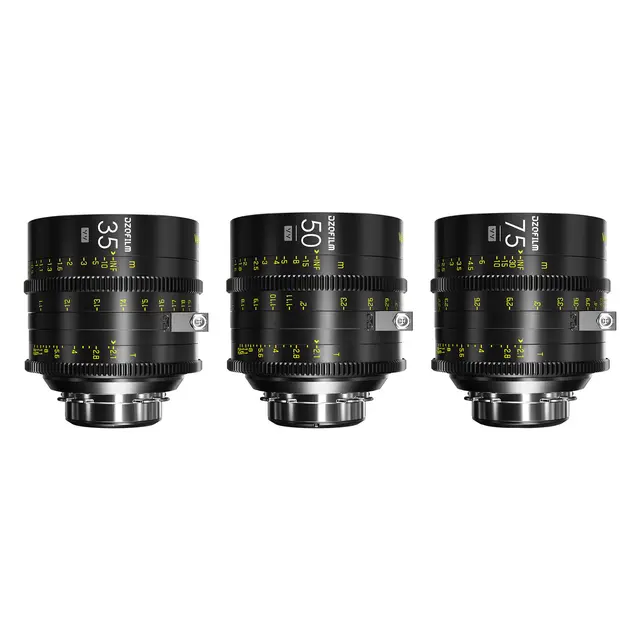 DZOFilm Vespid Cyber Full Frame 3-Lens PL & EF Mounts 35mm, 50mm & 75mm T2.1 